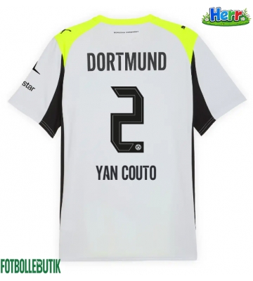 Borussia Dortmund Yan Couto #2 Bortatröja 2025-26 Kortärmad